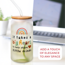 Teacher Appreciation Gifts - Teacher Gifts for Women - Gifts for Teachers Women - Teacher Birthday Gifts - Teacher Gift Ideas - 16OZ Can Glass