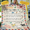 Dear Cat Mom Custom Mother's Day Blanket