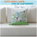 I Work Hard So That My Cat Can Have A Better Life - Cats On Pile Of Dollars - Personalized Cat Pillow