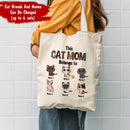 This Cat Mom Belongs To - Personalized Tote Bag