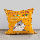 Soft Kitty Warm Kitty Little Ball Of Fur - Personalized Cat Pillow