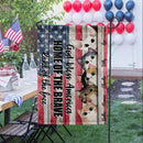God Bless America - Personalized Cat Garden Flag