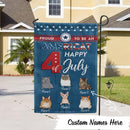Proud To Be An Americat - Happy 4th Of July - Personalized Cat Garden Flag