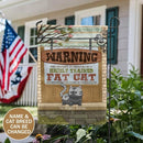 Warning This Property Is Protected By Cats - Personalized Cat Garden Flag