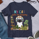My Cats Call  Me Mewmy Personalized T-shirt