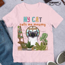 My Cats Call  Me Mewmy Personalized T-shirt