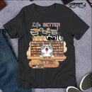 Life Is Better With Books And Cats Cute Kittens Personalized T-shirt