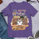Life Is Better With Books And Cats Cute Kittens Personalized T-shirt