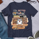 Life Is Better With Books And Cats Cute Kittens Personalized T-shirt