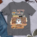 Life Is Better With Books And Cats Cute Kittens Personalized T-shirt