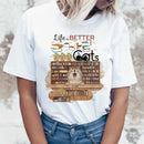 Life Is Better With Books And Cats Cute Kittens Personalized T-shirt
