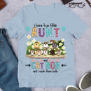 I Have Two Titles Aunt And Cat Mom Cute Personalized Shirt