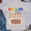 Love Is Love LGBT Cute Cats Personalized T-shirt
