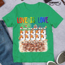 Love Is Love LGBT Cute Cats Personalized T-shirt
