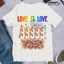 Love Is Love LGBT Cute Cats Personalized T-shirt