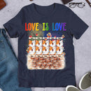 Love Is Love LGBT Cute Cats Personalized T-shirt