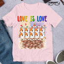 Love Is Love LGBT Cute Cats Personalized T-shirt