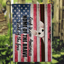 God Bless America - Personalized Cat Garden Flag