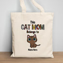 This Cat Mom Belongs To - Personalized Tote Bag