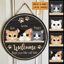 Pawzity Welcome Door Signs, Gifts For Cat Lovers, Hope You Like Cat Hair, Personalized Housewarming Gifts , Cat Mom Gifts