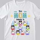 This Mom Belongs To - Cats On Polka Dots Pot - Personalized Cat T-shirt