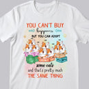 You Can't Buy Happiness But You Can Adopt A Cat - Personalized Cat T-shirt