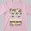 Beer And Cats Never Broke My Heart - Personalized Cat T-shirt