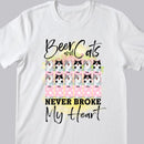 Beer And Cats Never Broke My Heart - Personalized Cat T-shirt