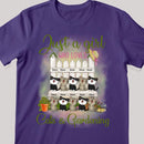 Just A Girl Who Loves Cats And Gardening - Cats On Gardens - Personalized Cat T-shirt