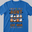 I Have 2 Titles Aunt And Cat Mom - Leopard Print - Personalized Cat T-shirt