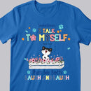 Sometime I Talk To Myself - Laughing Kittens and Flowers - Personalized Cat T-shirt