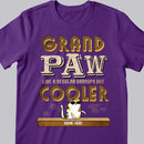 Grandpaw Cat Like Regular Grandpa But Cooler - Personalized Cat T-shirt
