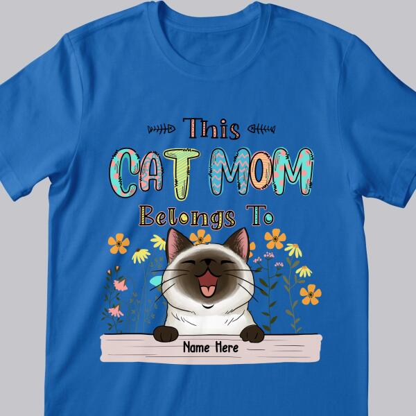This Cat Mom Belongs To - Cute Style - Personalized Cat T-shirt