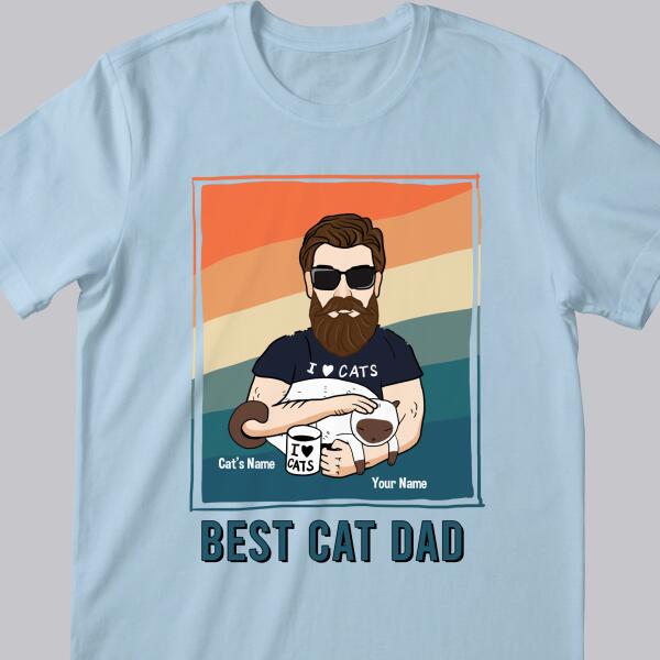 Best Cat Dad V1 - Personalized Cat T-shirt