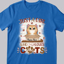 Just A Girl Who Love Cats - Personalized Cat T-shirt