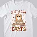 Just A Girl Who Love Cats - Personalized Cat T-shirt