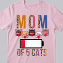 Mom Of Cats - Energy Charger - Personalized Cat T-shirt