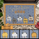 Pawzity Custom Mat, Gifts For Cat Lovers, Spoiled Rotten Cats Live Here Big Ass Cats Outdoor Door Mat