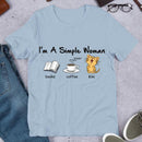 I’m A Simple Woman Coffee Cat Shirt