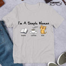 I’m A Simple Woman Coffee Cat Shirt