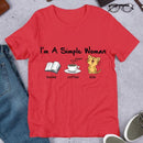 I’m A Simple Woman Coffee Cat Shirt