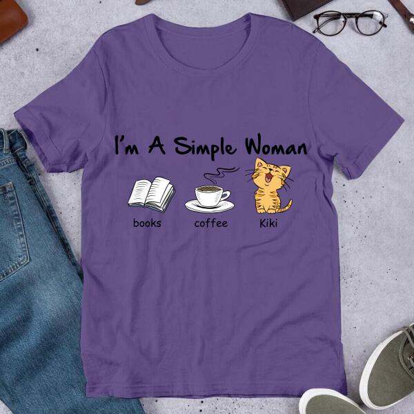 I’m A Simple Woman Coffee Cat Shirt