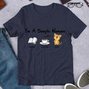 I’m A Simple Woman Coffee Cat Shirt
