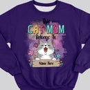 This Cat Mom Belongs To Chubby Laughing Cats - Personalized Cat T-shirt