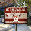 Pawzity Beware Of The Dogs Metal Yard Sign, Gifts For Dog Lovers, No Trespassing Funny Warning Signs