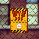 Pawzity Beware Of Dogs Metal Yard Sign, Gifts For Dog Lovers, Not Responsible For Injury Or Death Funny Warning Signs