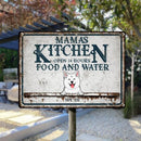 Pawzity Metal Kitchen Sign, Gifts For Dog Lovers, Open 24 Hours Food And Water Custom Kitchen Signs