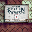 Pawzity Metal Kitchen Sign, Gifts For Dog Lovers, Open 24 Hours Food And Water Custom Kitchen Signs