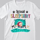 Official Sleepshirt, Old Lady With Her Dogs & Cats, Personalized Dog & Cat Lovers T-shirt