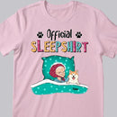 Official Sleepshirt, Old Lady With Her Dogs, Personalized Dog Breeds T-shirt, Gift For Dog Lovers